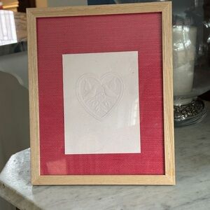 James Avery Pink Heart with Two Birds Art Frame